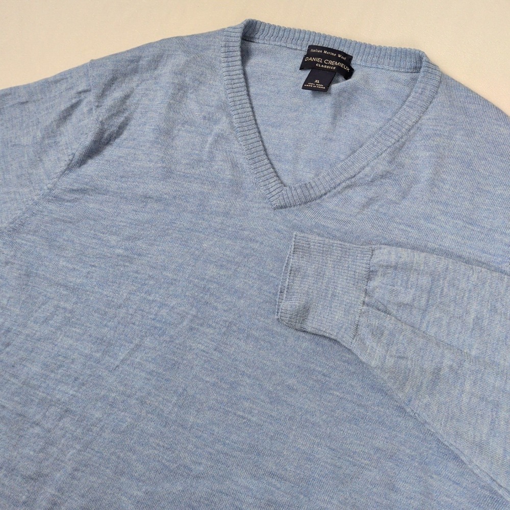 Old Money Italian Merino Wool V-Neck Sweater Quiet Luxury Light Academia Office